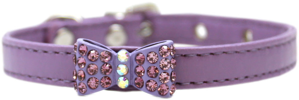 Bow-Dacious Crystal Dog Collar