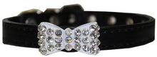 Load image into Gallery viewer, Bow-Dacious Crystal Dog Collar
