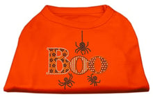 Load image into Gallery viewer, ORANGE BOO RHINESTONE DOG SHIRT
