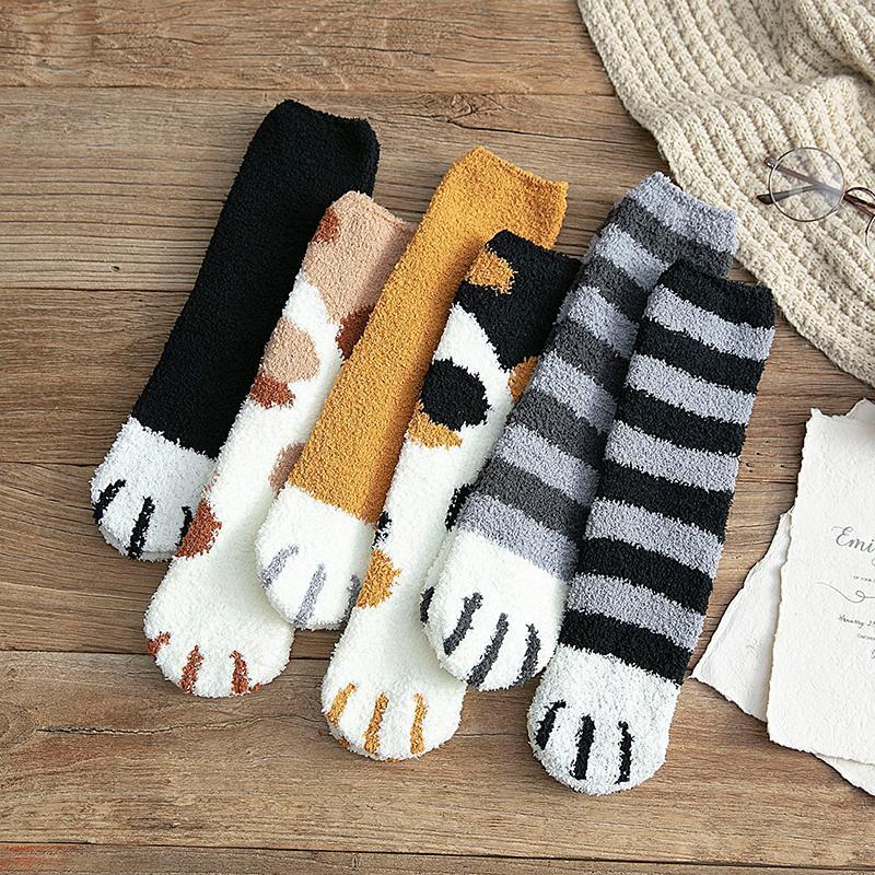 Cat Paw Print Socks